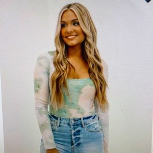 Safe Long Sleeve TieDye Bodysuit from Lane201